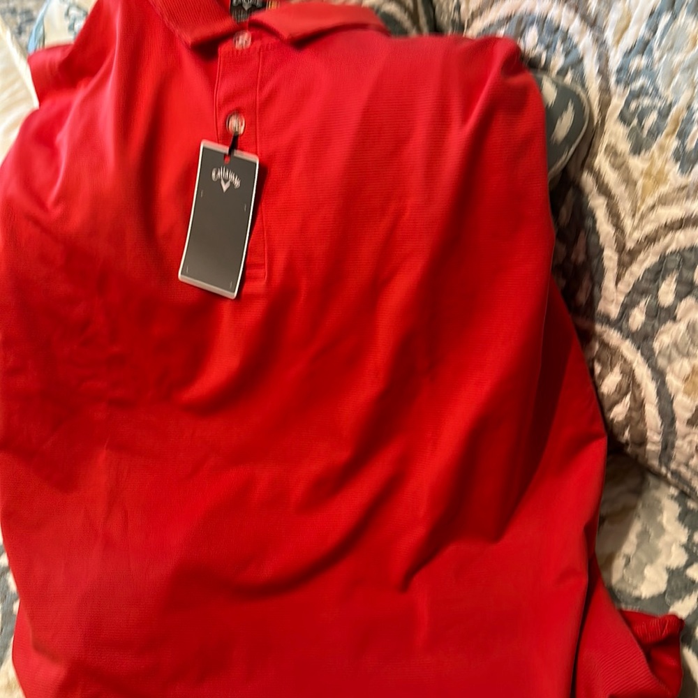 Men’s Tone on tone stripe new with tags Calloway golf shirt.